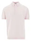 John Smedley Leeshaw Polo Shirt In Pink