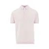 John Smedley Leeshaw Polo Shirt In Pink