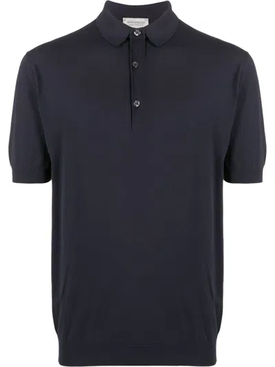 John Smedley Adrian Polo In Blue
