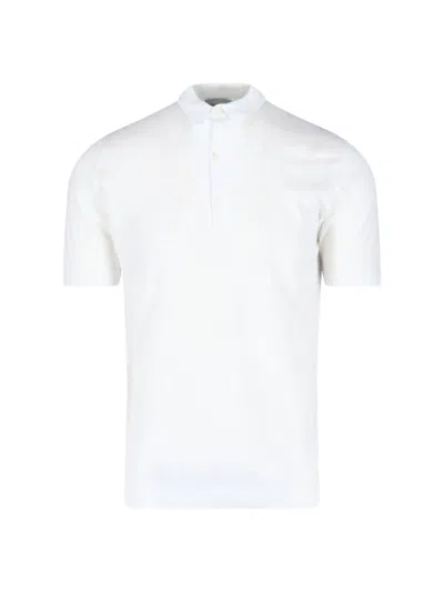 JOHN SMEDLEY JOHN SMEDLEY "ADRIAN" POLO SHIRT - WHITE