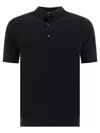 John Smedley Adrian Polo T-shirt In Black
