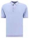 John Smedley Adrian Polo Shirts Light Blue In Blue