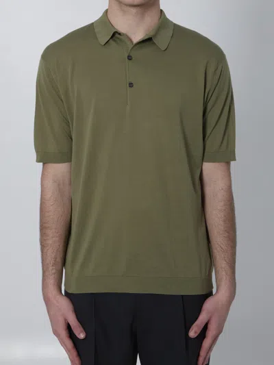John Smedley Adrian Polo Shirt In Green