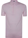John Smedley Adrian Polo Shirt In Pink