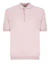 John Smedley Adrian Polo Shirt In Pink