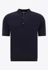 John Smedley Adrian Polo T-shirt In Black