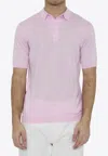 John Smedley Adrian Polo Shirt In Pink