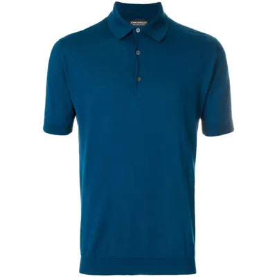 John Smedley Adrian Polo Top In Blue