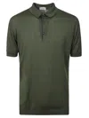 John Smedley Roth Polo Collar T-shirt In Green