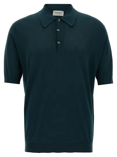 John Smedley Adrian Shirt Ss In Rain Forest
