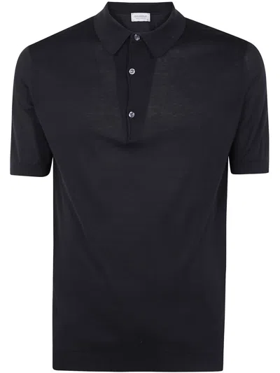 John Smedley Adrian Short Sleeves Shirt In Black