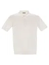 John Smedley Adrian - Cotton Short-sleeved Polo Shirt In White