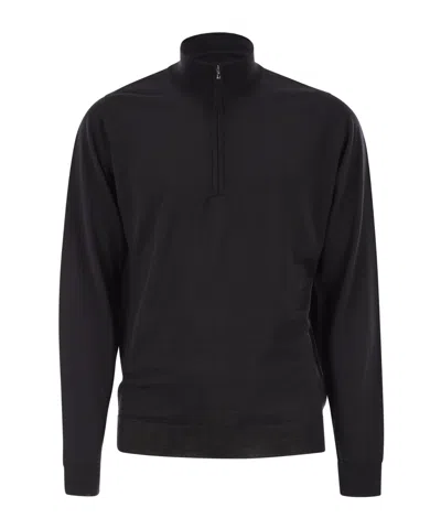 John Smedley Barrow High Neck Knitwear In Black