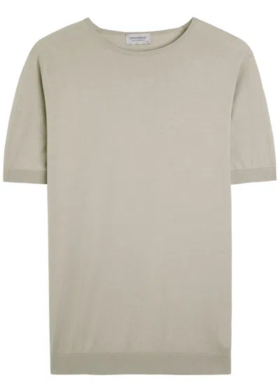 John Smedley Belden Cotton-knit T-shirt In Neutral
