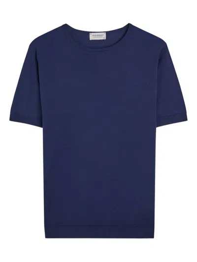 John Smedley Belden Short-sleeve T-shirt In Blue
