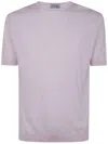 John Smedley Short Sleeves Crew Neck T-shirt In Multicolor