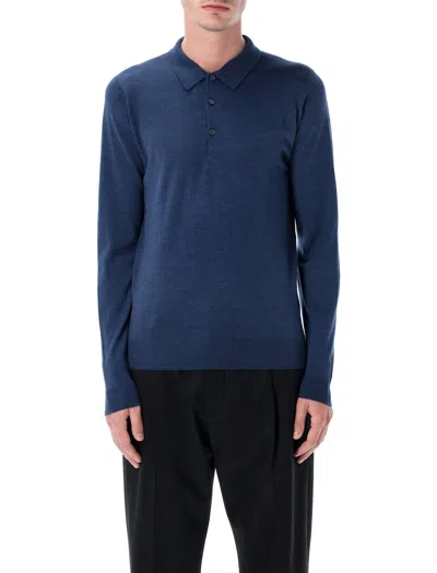 JOHN SMEDLEY JOHN SMEDLEY BELPER EXTRA FINE MERINO WOOL POLO SHIRT