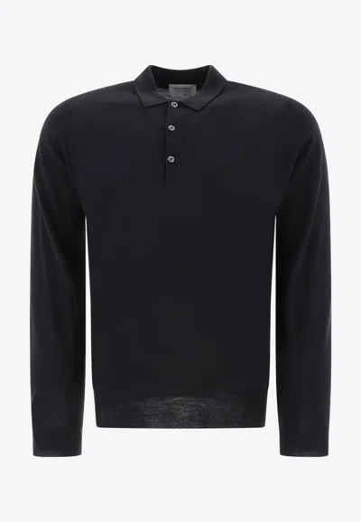 John Smedley Belper Long-sleeved Polo T-shirt