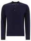 John Smedley "belper" Ribbed Polo Shirt With Collar