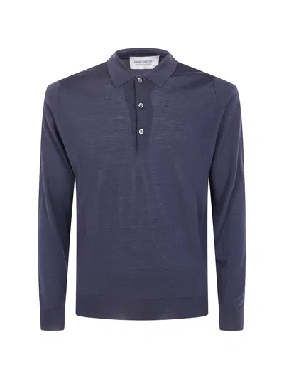 John Smedley Belper Polo Shirt In Blue