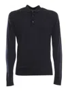 John Smedley Merino Wool Jumper In Blue