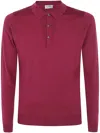 John Smedley Belper Shirt Ls In Raspberry