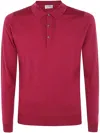 John Smedley Belper Shirt Ls In Red