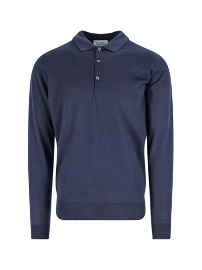 John Smedley Bepler Polo Shirt In Blue