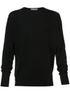 John Smedley Marcus Extra Fine Merino Wool Jumper In Black
