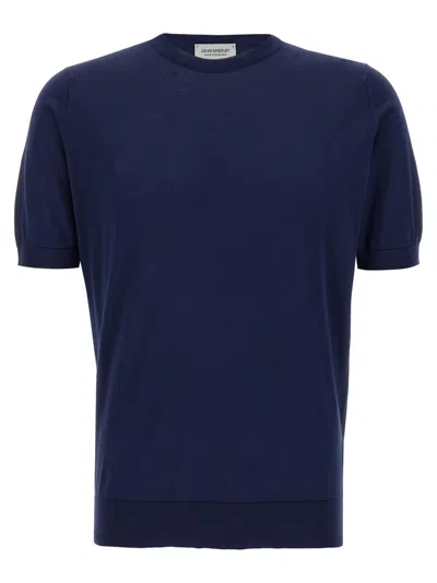 JOHN SMEDLEY BLUE KEMPTON T-SHIRT