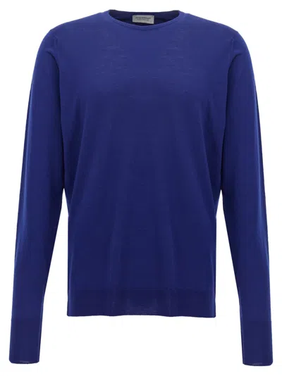 JOHN SMEDLEY BLUE MARCUS SWEATER