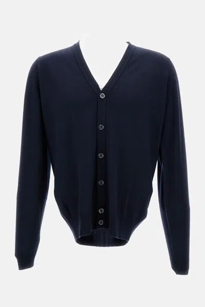 JOHN SMEDLEY BLUE MIDNIGHT CARDIGAN