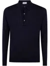 John Smedley Bradwell Long Sleeves Shirt In Navy