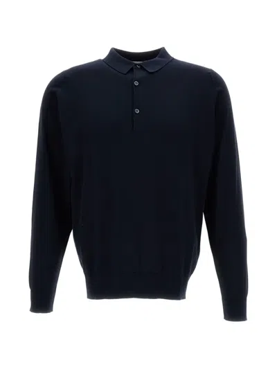 John Smedley Bradwell Polo Shirt In Black