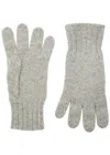 John Smedley Calow Cashmere And Merino-blend Gloves In Gray