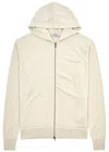 John Smedley Carty Hooded Wool Sweatshirt In Beige