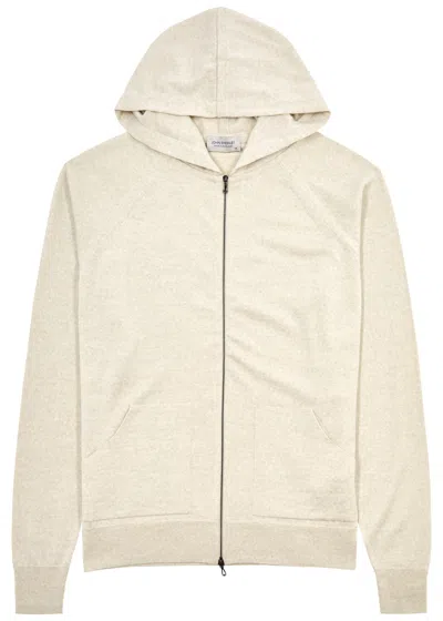 John Smedley Carty Hooded Wool Sweatshirt In Beige