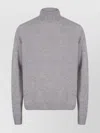 John Smedley Cashmere Merino Blend Roll Neck Sweater In Gray