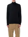John Smedley Cherwell Extra Fine Merino Wool Roll Neck Jumper In Black