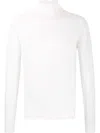 John Smedley Roll Neck Sweater Long Sleeves In White