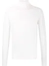 John Smedley Roll Neck Sweater Long Sleeves In White