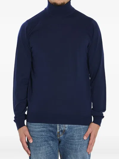 JOHN SMEDLEY CHERWELL RIBBED TURTLENECK SWEATER