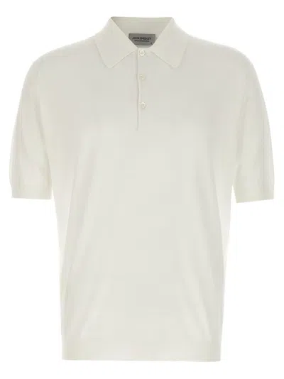 John Smedley Isis Polo Shirt In White