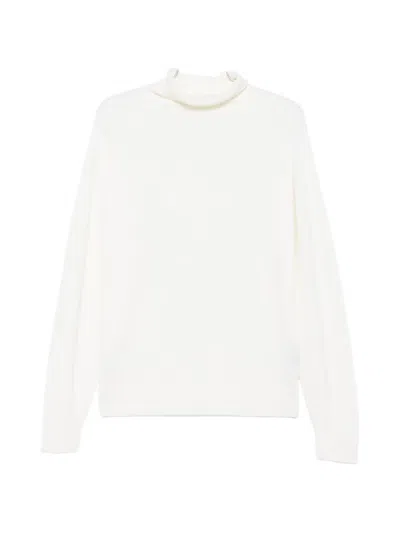 John Smedley Connell Turtleneck Sweater In White