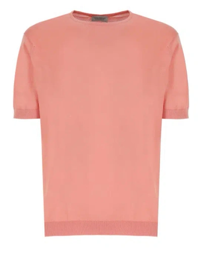 John Smedley Coral Pink Cotton Tshirt