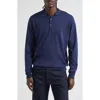 John Smedley Cotswold Wool Polo Sweater In Blue