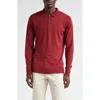 John Smedley Belper Shirt Ls In Red Jasper