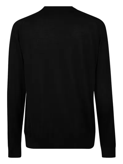 John Smedley Cotton Sweater In Black