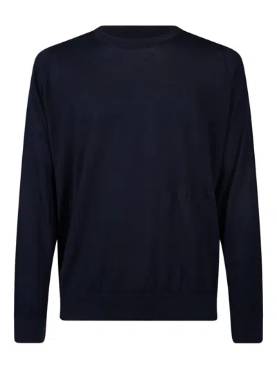 John Smedley Cotton Sweater In Blue
