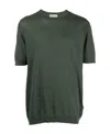 John Smedley Short-sleeve Cotton T-shirt In Black
